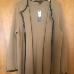 Talbots sweater , beige with black